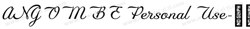 ANGOMBE Personal Use字体转换